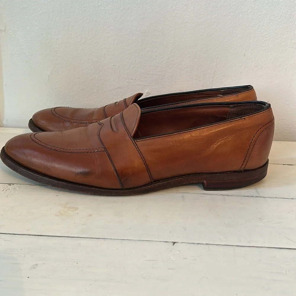 Allen Edmonds: “Westchester” Brown Slip On Penny Loafers Men’s 10.5